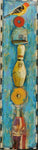 Bird on a Totem Series - Acrylic /Mixed Media Paintings by artist Dave Newman