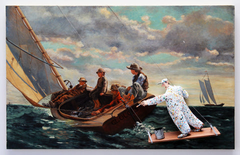Breezing Up (Homer) - Acrylic/Paper Mache' Paintings by artist Stephen Hansen