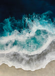 Bahama Breezes - Resin, Ink, Beach Sand  by artist Lisa Dawn
