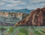 Big Horn Sheep Canyon - Oil on Canvas  by artist Julie England
