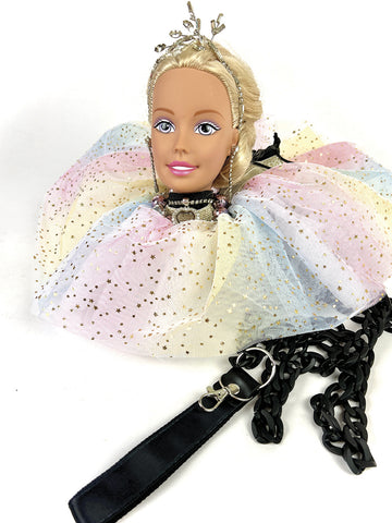 Bling-A-Ding-Ding Barbie [Potli|Pouch Eveningbag /Wristlet] - Wearable Sculpture  by artist Brenda Schweder
