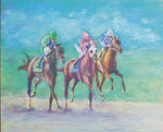 Riders in the Storm - Pastel  by artist Brenda Delle