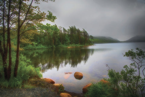 Lake in the Rain - Acrylic Limited Edition 20  by artist Doreen McGunagle 