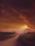 Dirt Road To Paradise - Oil on Canvas  by artist Brett Cassort