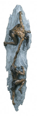 Ascent Wall Hanging - Bronze Sculpture by artist Gary Lee Price