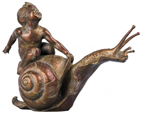 Go Escargot - Bronze Sculpture by artist Gary Lee Price