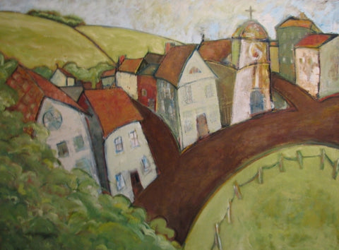 Tea Cosy Town - Oil Paintings by artist Constance Patterson