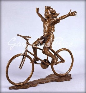 Freewheelin - Bronze Sculpture by artist Gary Lee Price
